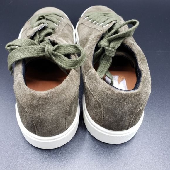 Frye & Co NEW without box Sindy moto low sneaker army green zipper detail size 8 - Picture 6 of 9